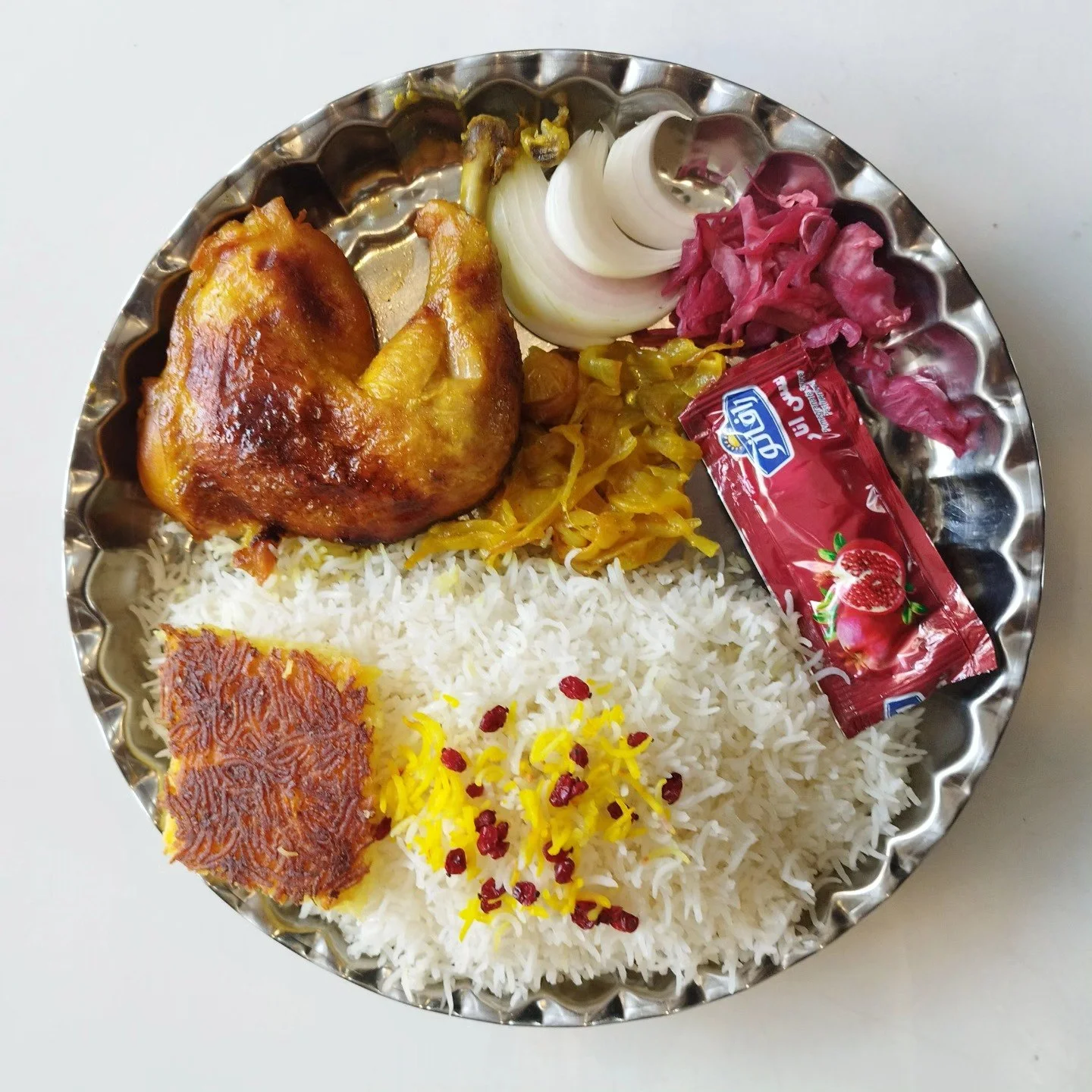 چلومرغ سرخ شده